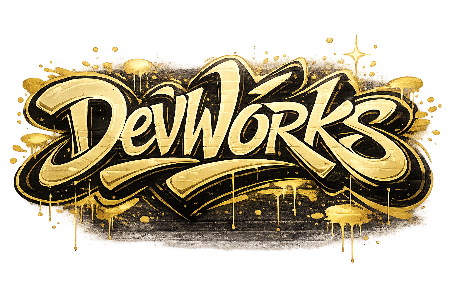 DevWorks graffiti wordmark